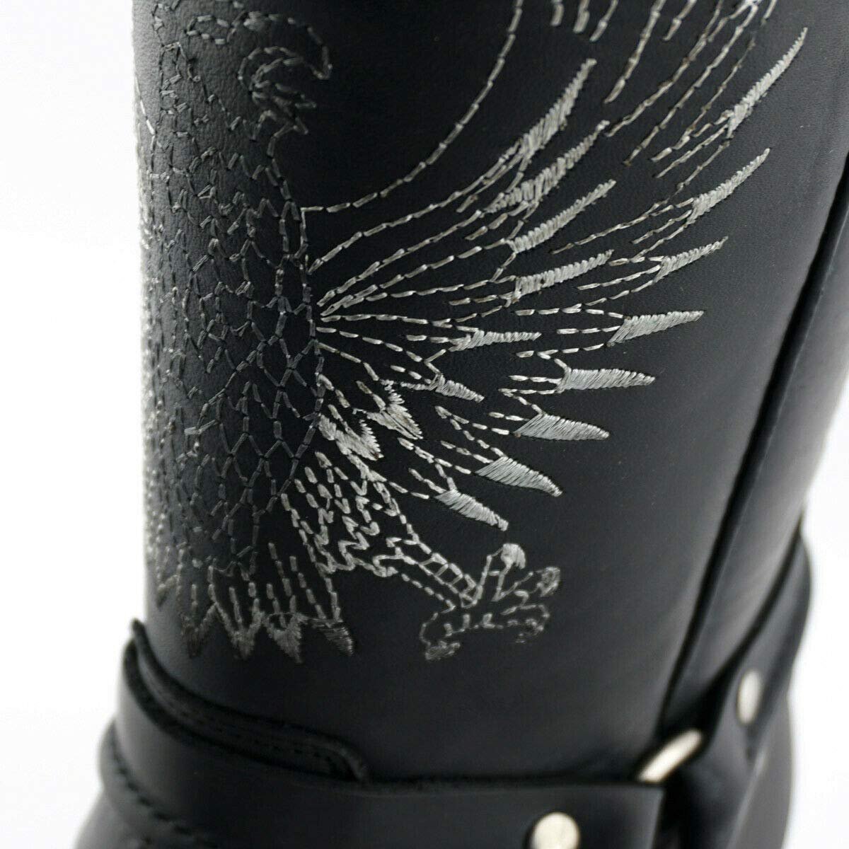 Черевики Grinders Bald Eagle, чоловічі, шкіряні, без застібки, квадратний носок, в ковбойському стилі, фото №4 Черевики Grinders Bald Eagle, чоловічі, шкіряні, без застібки, квадратний носок, в ковбойському стилі, фото №4