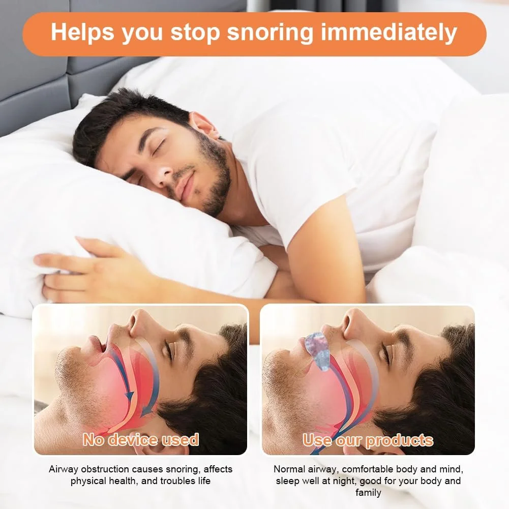 Капа від хропіння з вушними затичками Стопер для чоловіків і жінок, фото №3 Капа від хропіння з вушними затичками Стопер для чоловіків і жінок, фото №3