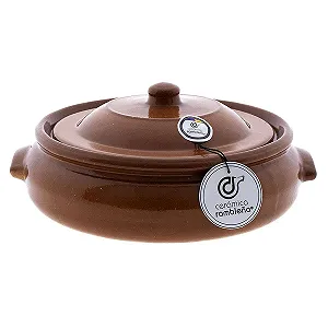 Форма глиняная Cerámica Rambleña с крышкой 27 x 25 x 12 см 1,5 л - Фото 1