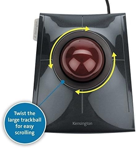 Провідна мишка Kensington SlimBlade Trackball / 1600 DPI / 4 кнопки / Сіра, фото №2 Провідна мишка Kensington SlimBlade Trackball / 1600 DPI / 4 кнопки / Сіра, фото №2