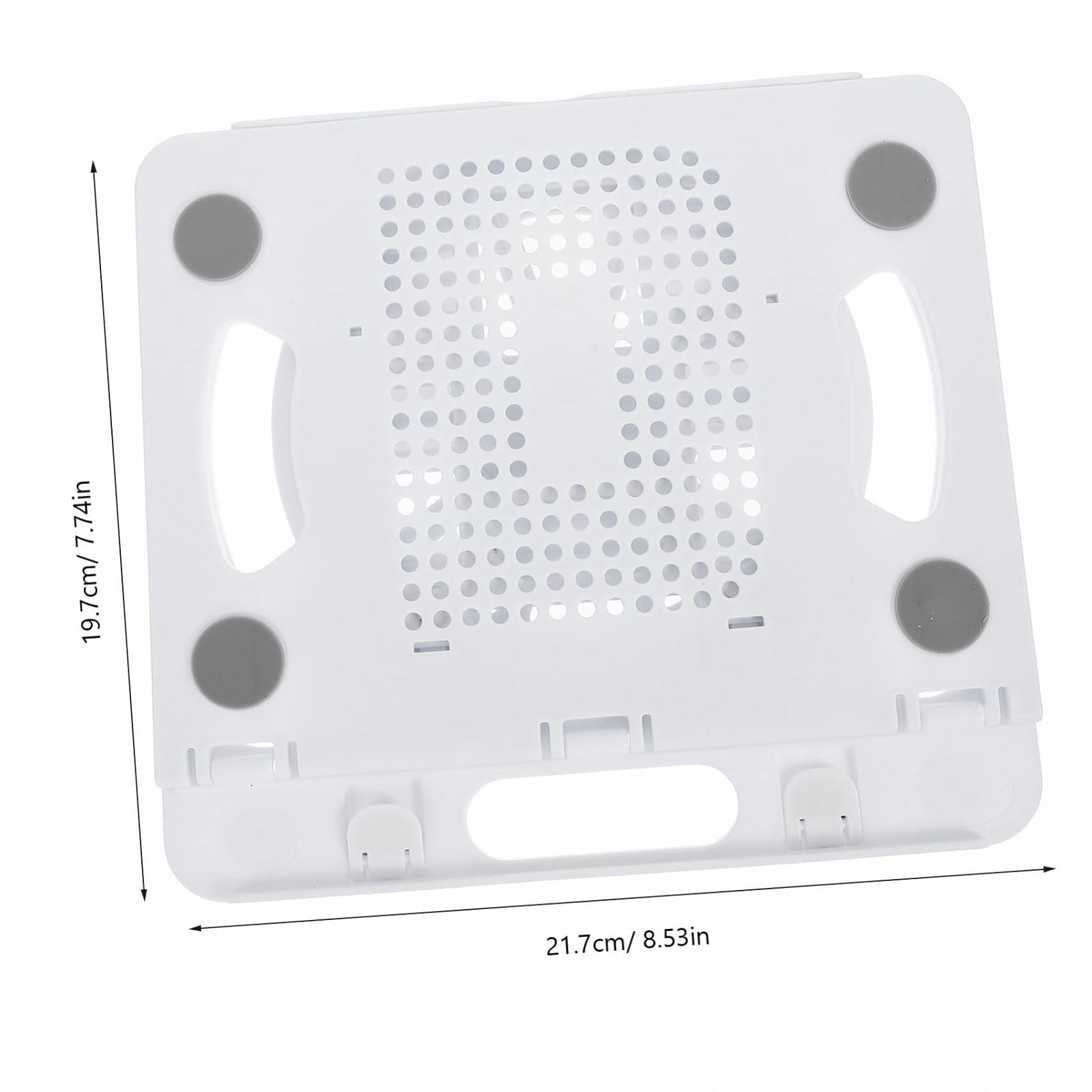Складная Подставка для планшета Vaguelly Регулируемая Подставка для планшетов и ноутбуков Портативная Настольная Подставка Белый, фото №2