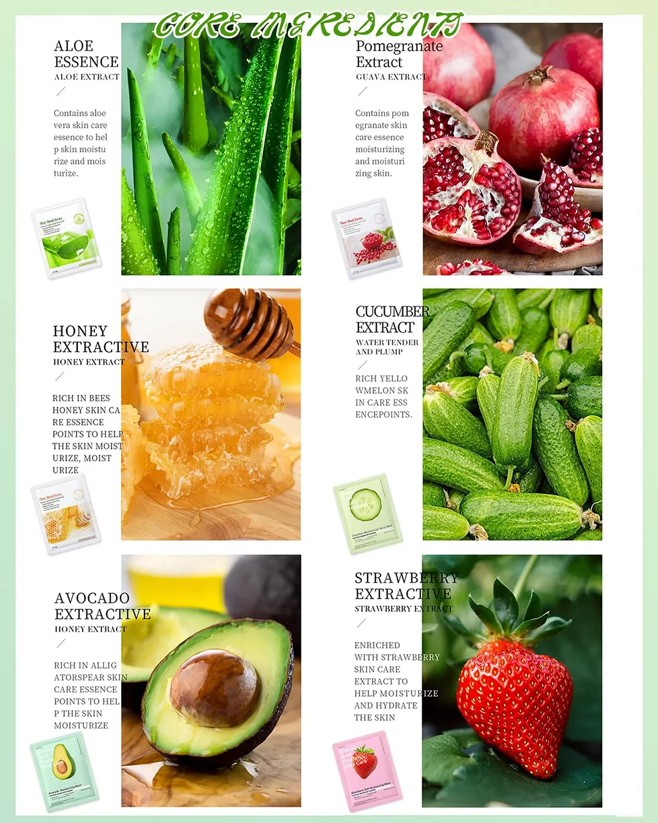 Маска для обличчя LYSdefeu Hydrat для жінок - 6 штук Daily Care, заспокійлива, зволожуюча, фото №3