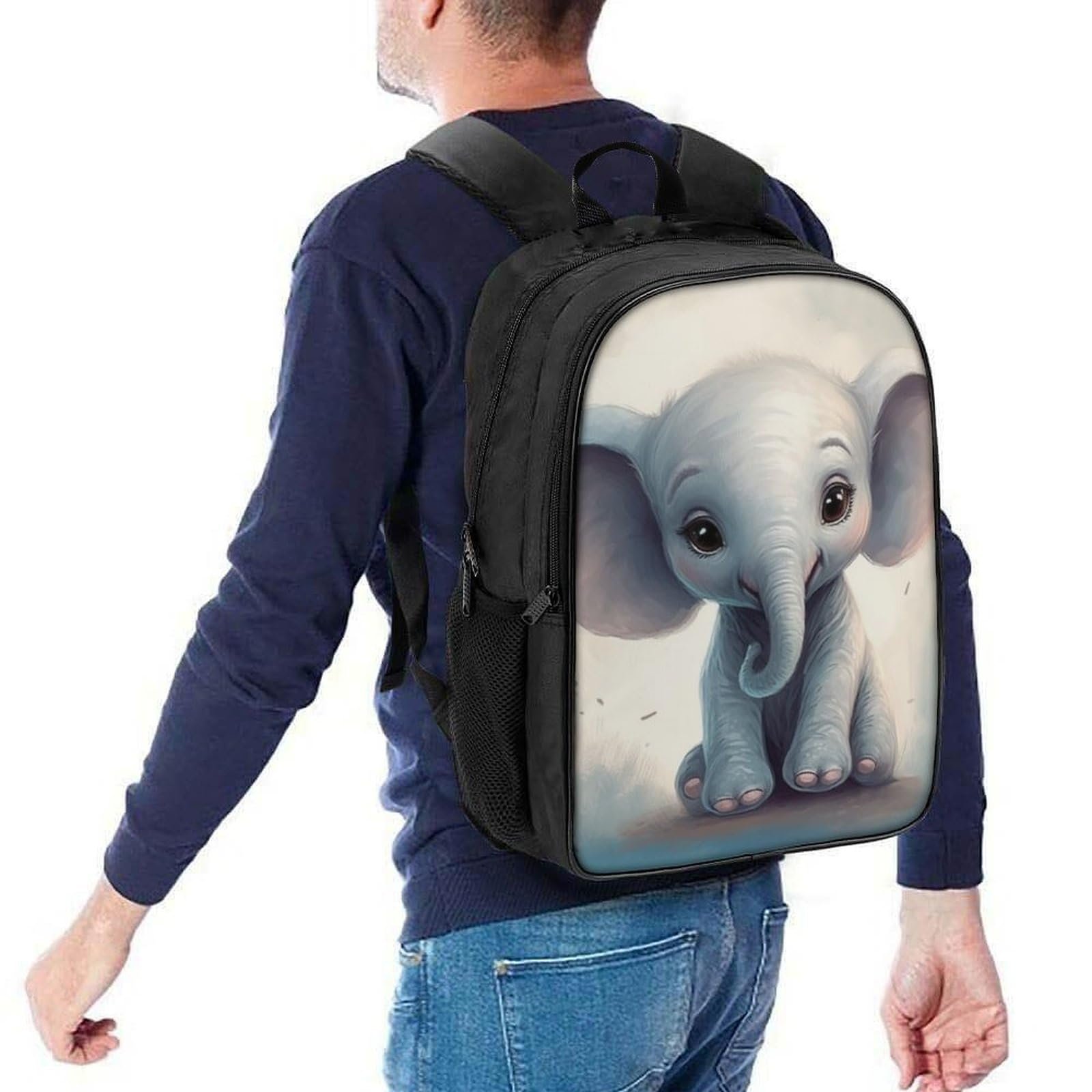 Шкільний рюкзак Elephant FPAKAKIIE для дівчаток-підлітків, шкільний ранець для початкової школи, дитяча шкільна сумка, повсякденний рюкзак, 40x28x16 см, фото №5