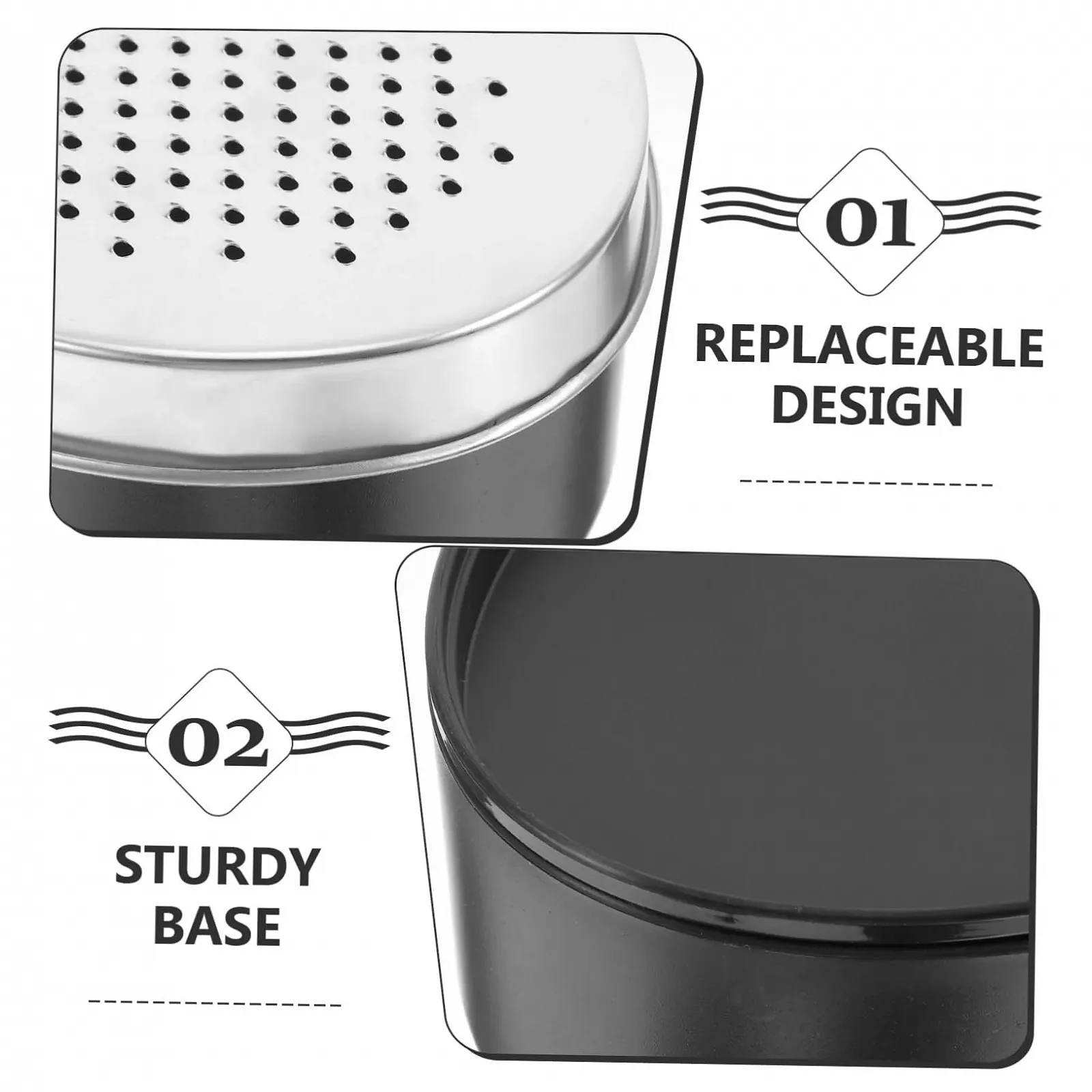 Ручна терка Овальна двостороння з контейнером для сиру, овочів, імбиру, інструмент для грубого натирання, фото №3