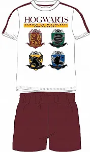 Комплект пижам Harry Potter Hogwarts с короткими рукавами для мальчиков Летняя - Фото 1