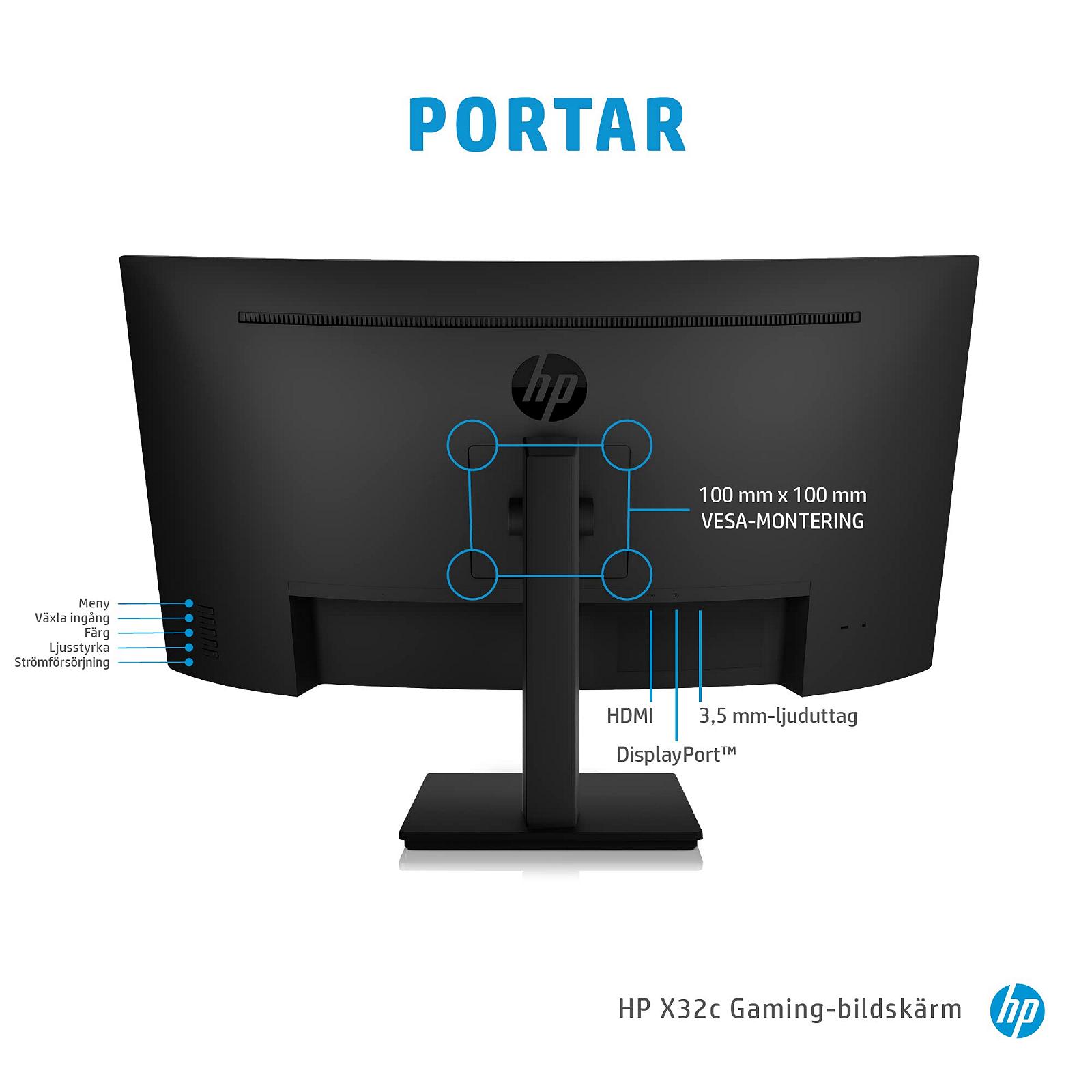Монітор HP X32c FHD Gaming, фото №6