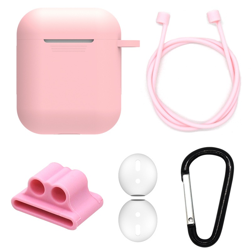 Чехол силиконовый DSI Case 5 в 1 для Apple AirPods 2 Pink HbP323335, фото №1 Чехол силиконовый DSI Case 5 в 1 для Apple AirPods 2 Pink HbP323335, фото №1