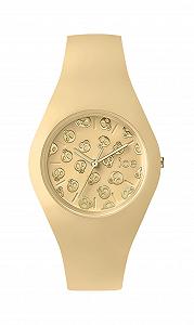 Женские часы Ice-Watch Ice Skull Mango Cream Желтые с силиконовым ремешком - Фото 1