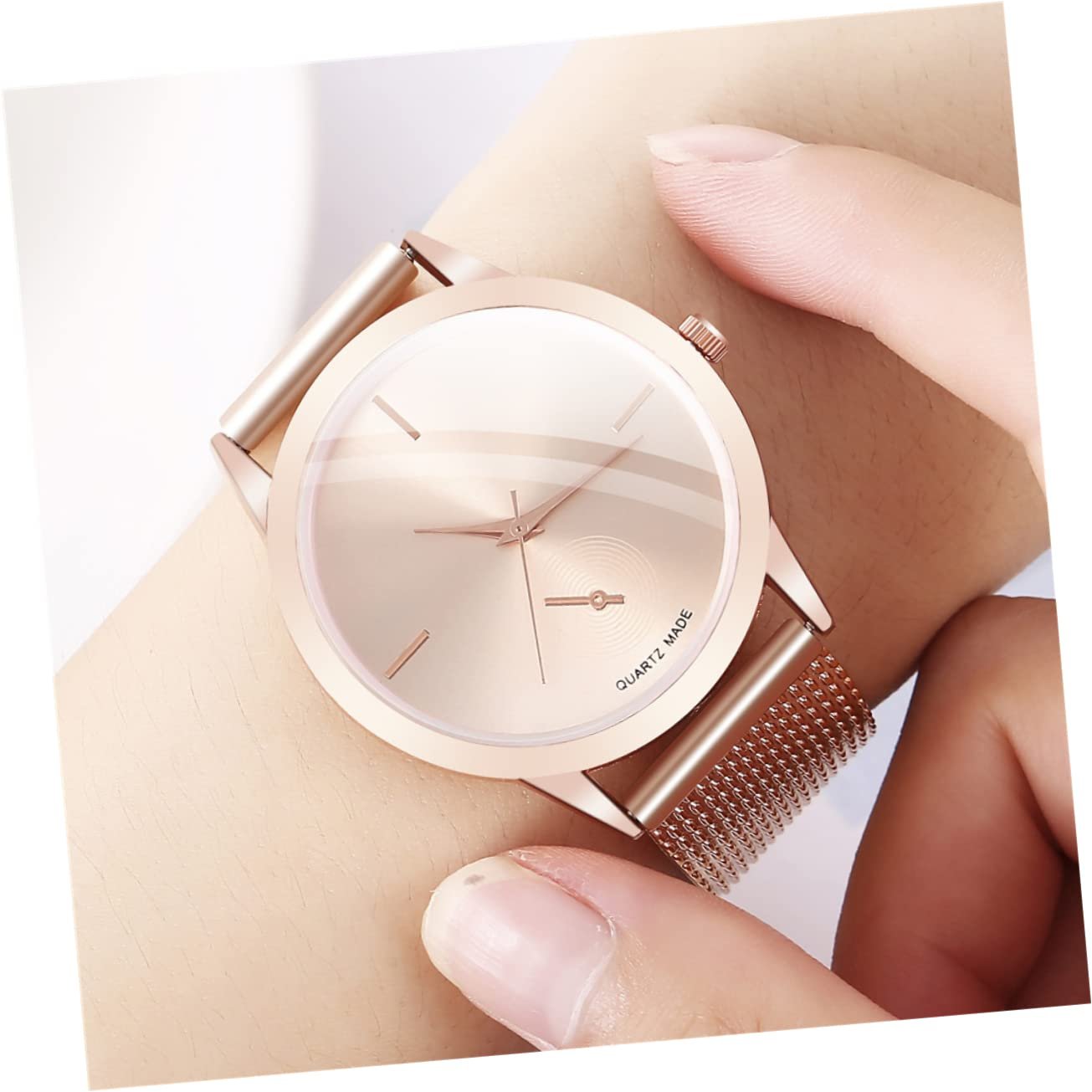 Женские часы Healvian Повседневные часы с регулируемым силиконовым ремешком для женщин для особых случаев, золотой, фото №8 Женские часы Healvian Повседневные часы с регулируемым силиконовым ремешком для женщин для особых случаев, золотой, фото №8