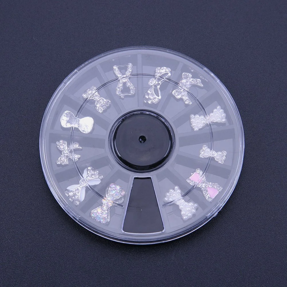 3D Стразы для ногтей Блестки Бантик Украшение Инструмент для маникюра, 12 шт, фото №8