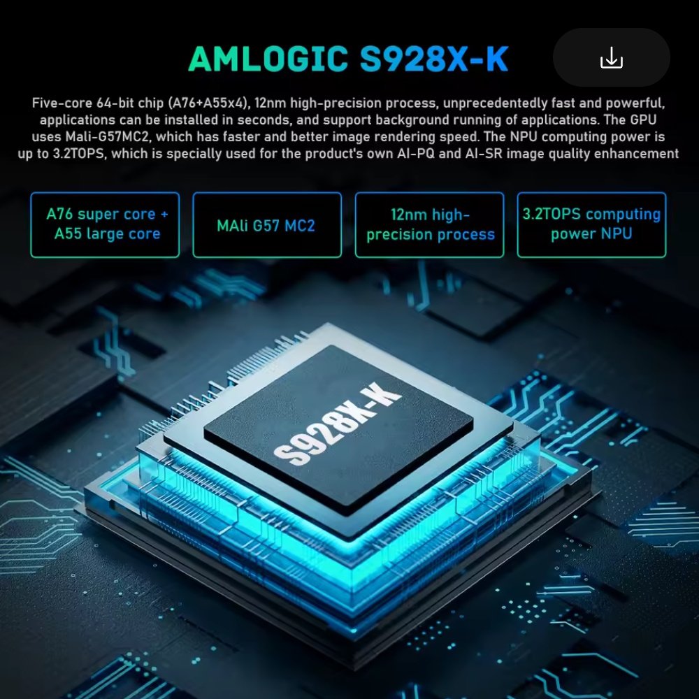 Медіаплеєр Kinhank K9 Amlogic S928X-K 4/64Gb WIFI6 AI-SR, фото №2
