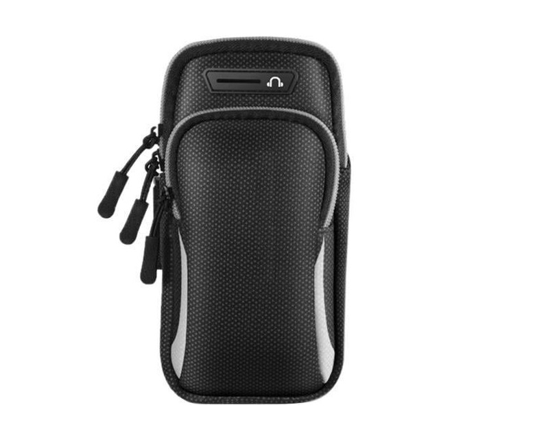 Сумка для бега CWa с 2 карманами 17х9,5 см Xiamen Черный 050580, фото №1