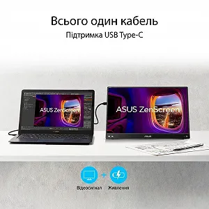 Монітор портативний 15.6" ASUS ZenScreen MB16AHV Full HD IPS 60 Гц synthetic.ua - Фото 1