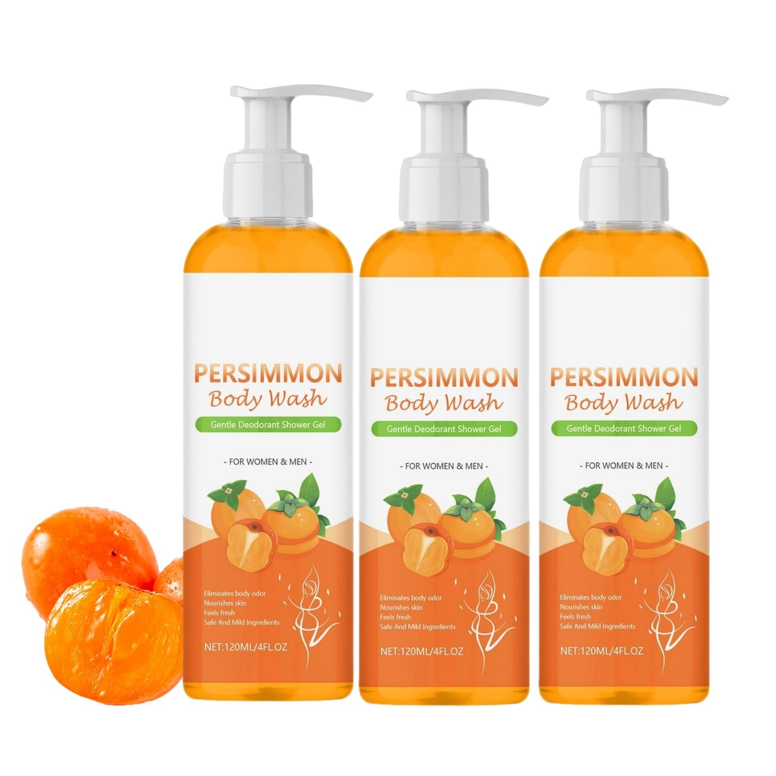 Гель для душу Persimmon Body Wash для контролю запаху тіла 120 мл (3 шт.), фото №1