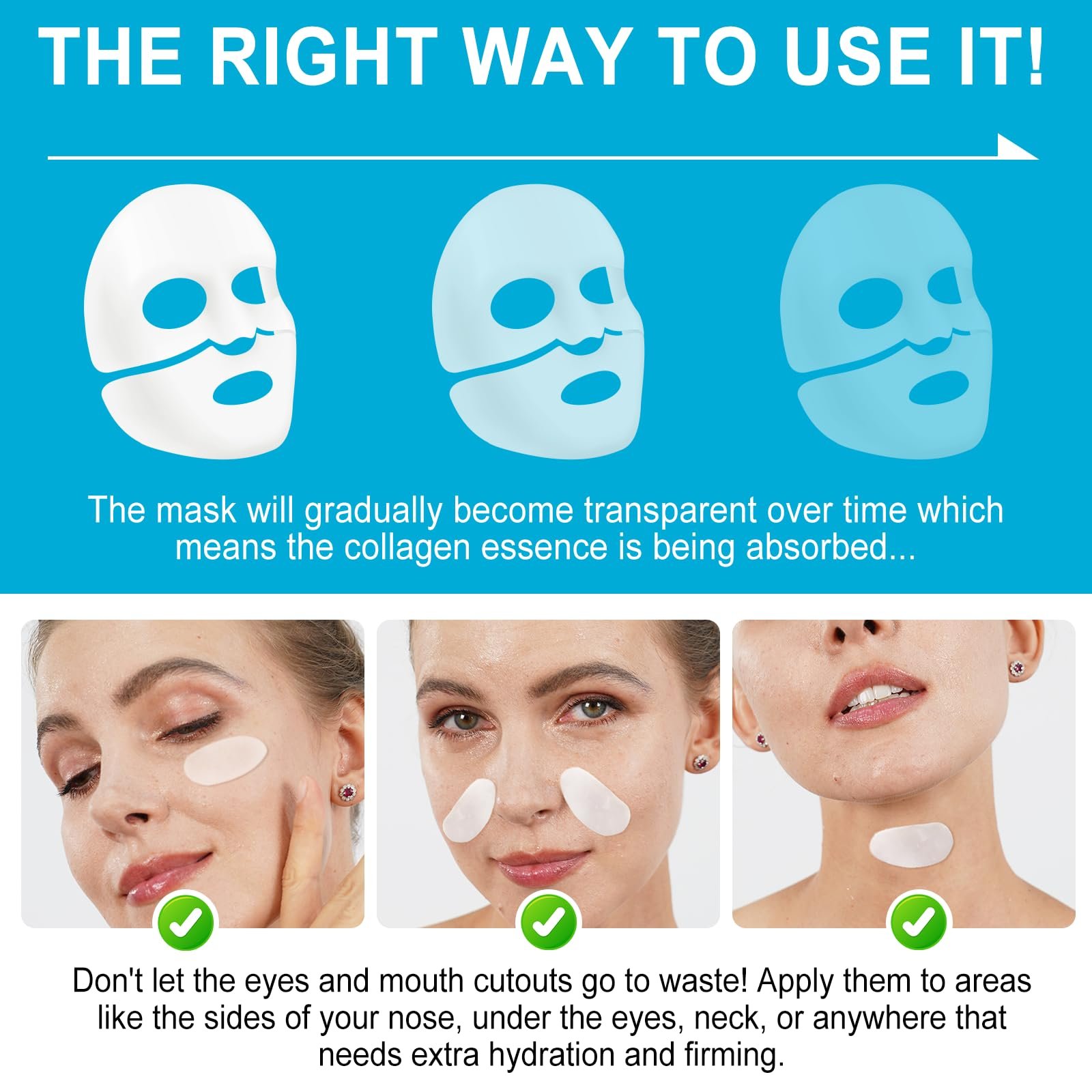 Маска Collagen для обличчя нічна зволожуюча (34 г x 4 шт), фото №6 Маска Collagen для обличчя нічна зволожуюча (34 г x 4 шт), фото №6