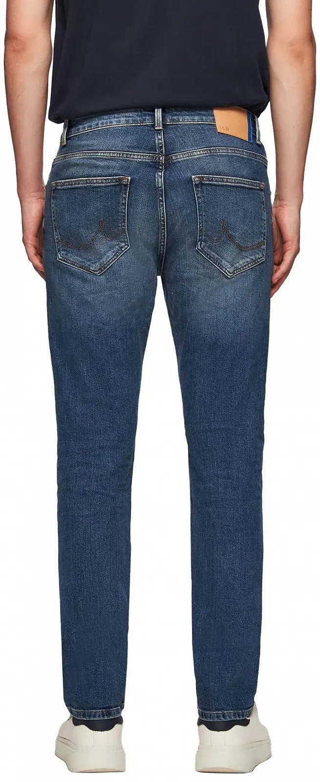 Джинси LTB Hollywood 300 Прямий силует, середня посадка, basic-5-pocket, темно-синій колір, з бавовняної суміші, розмір W31L30, фото №5