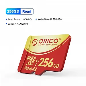 Карта памяти Orico 256Gb microSDXC UHS-I U3 V30 A2 4K synthetic.ua - Фото 1