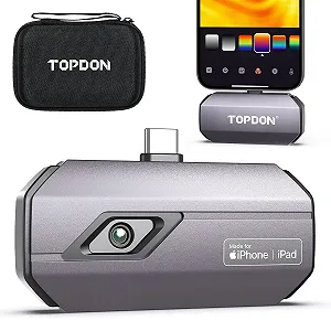 Тепловизионная камера TOPDON TC002C 256 x 192 40mk 25Hz Серая - Фото 1