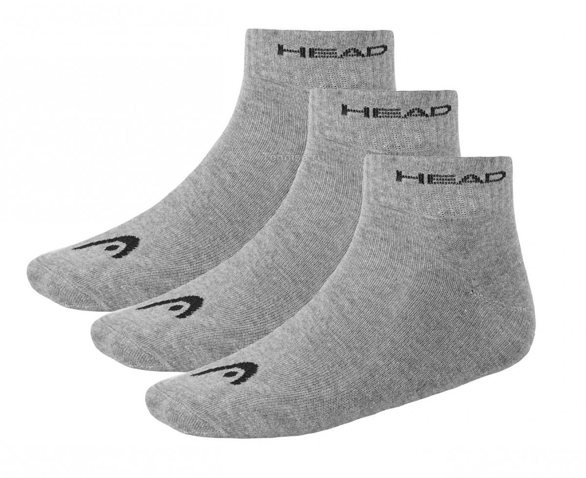 Носки Head QUARTER 3PPK Серый 35-38, фото №4