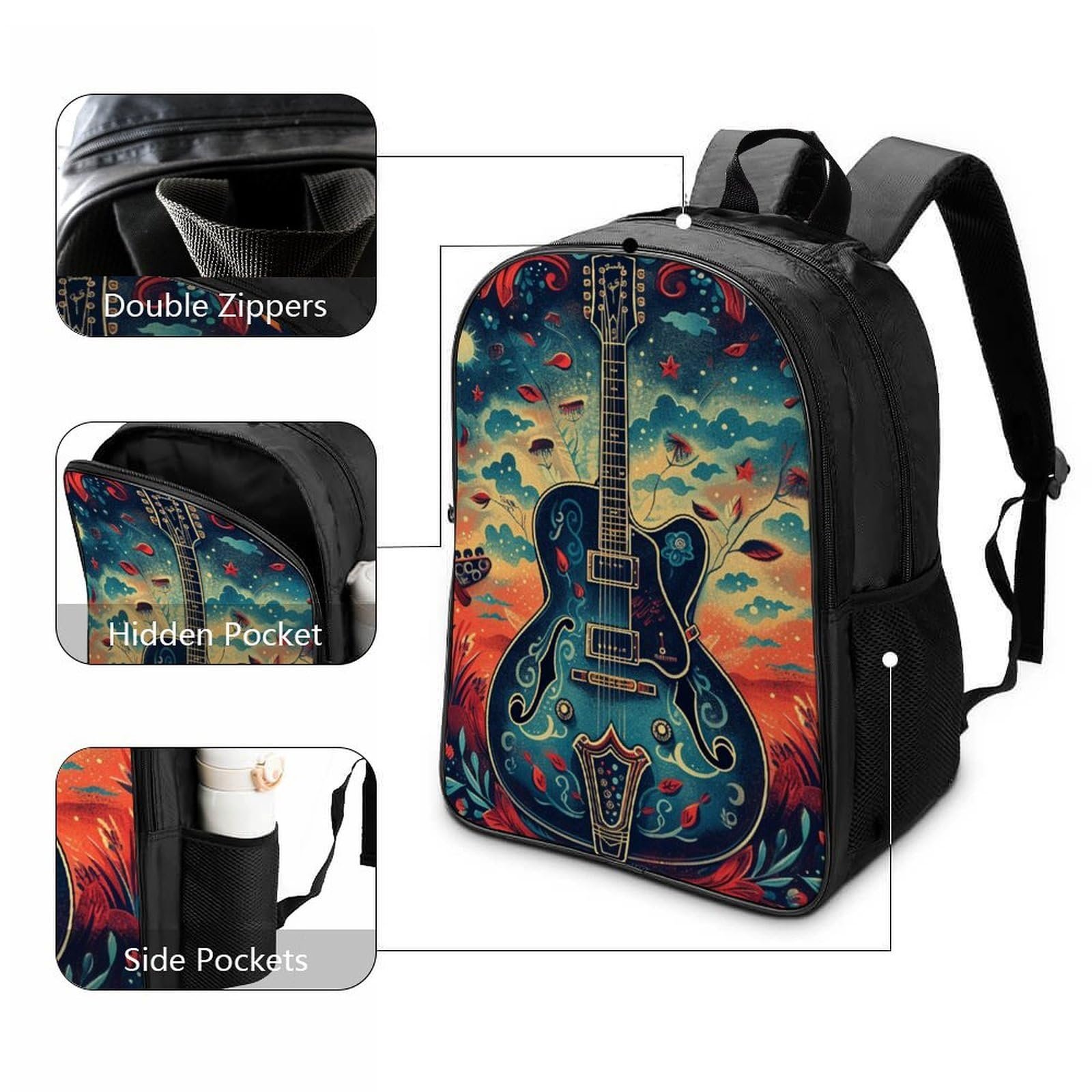 Рюкзак FPAKAKIIE Guitar Шкільний 40x28x16см, фото №3
