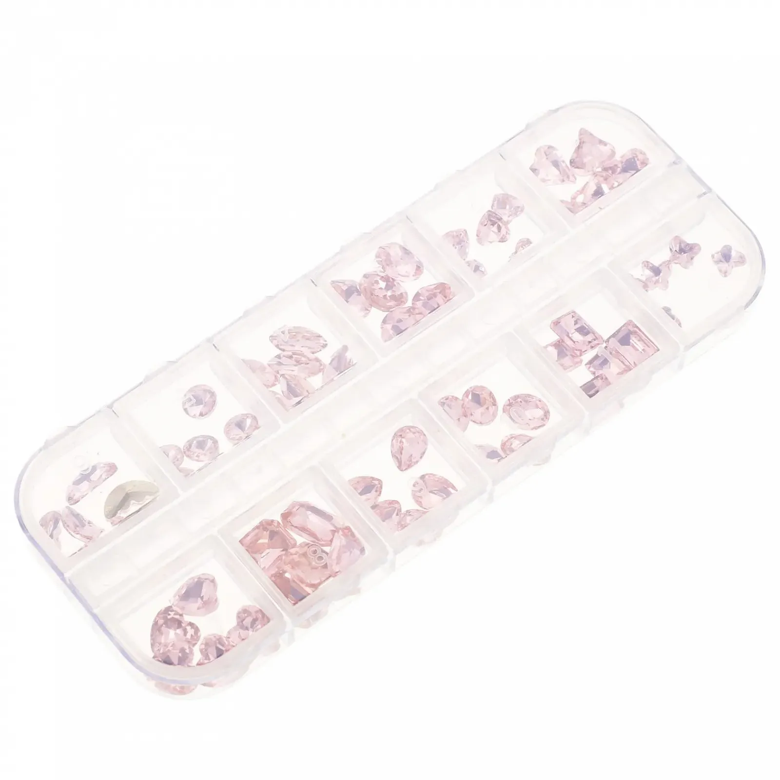 Стразы для ногтей FRCOLOR, нерегулярные формы, шампань и AB цвет, фото №4