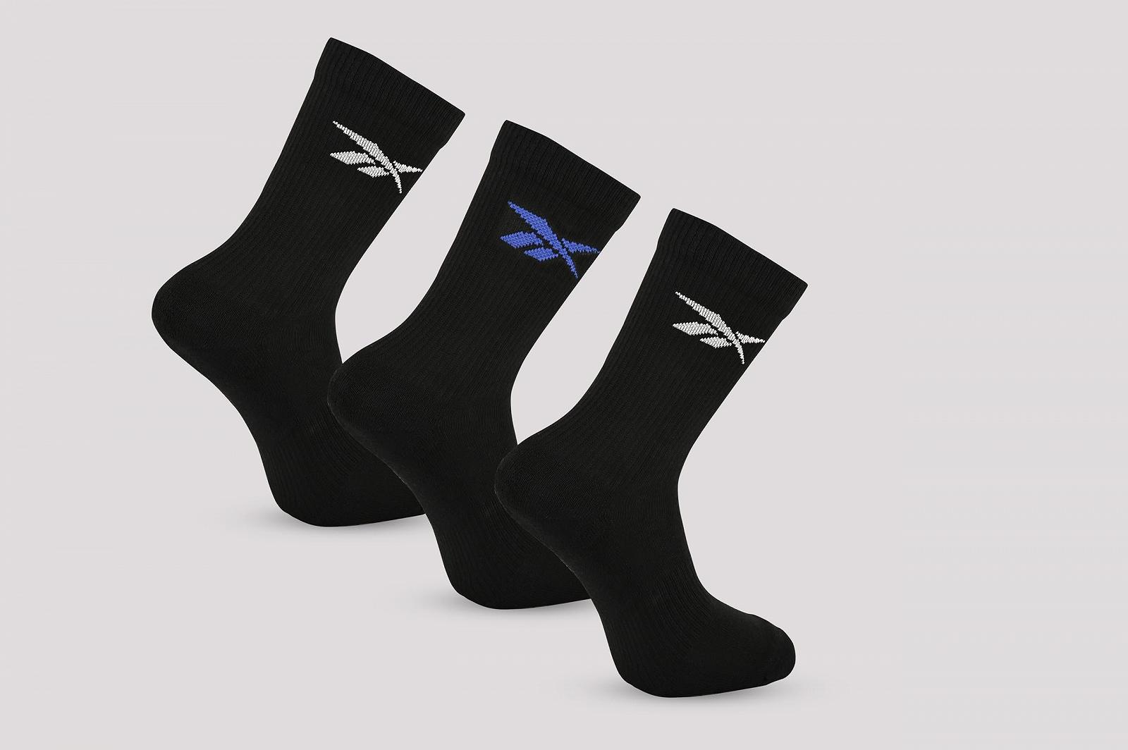 Носки Унисекс Reebok R0365-11, Голубые, 40-42 (3 пары в упаковке), фото №2