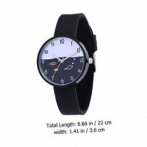 Часы Кварцевые Healvian Студенческие Детские Часы Мультяшные Кварцевые Розовый synthetic.ua - Фото 1