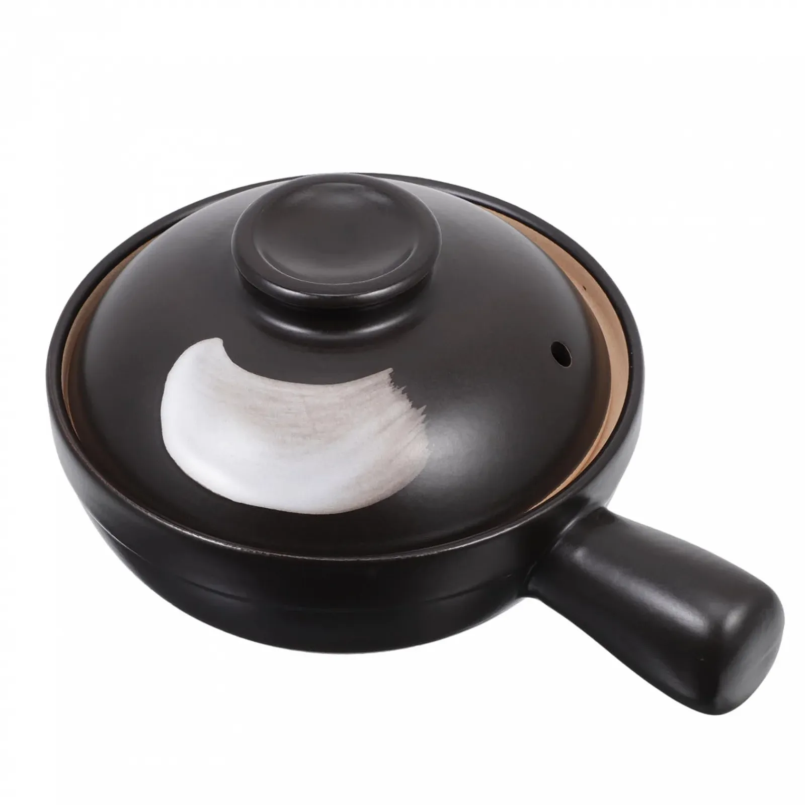 Ківш керамічний з кришкою та ручкою Термостійкий, фото №1