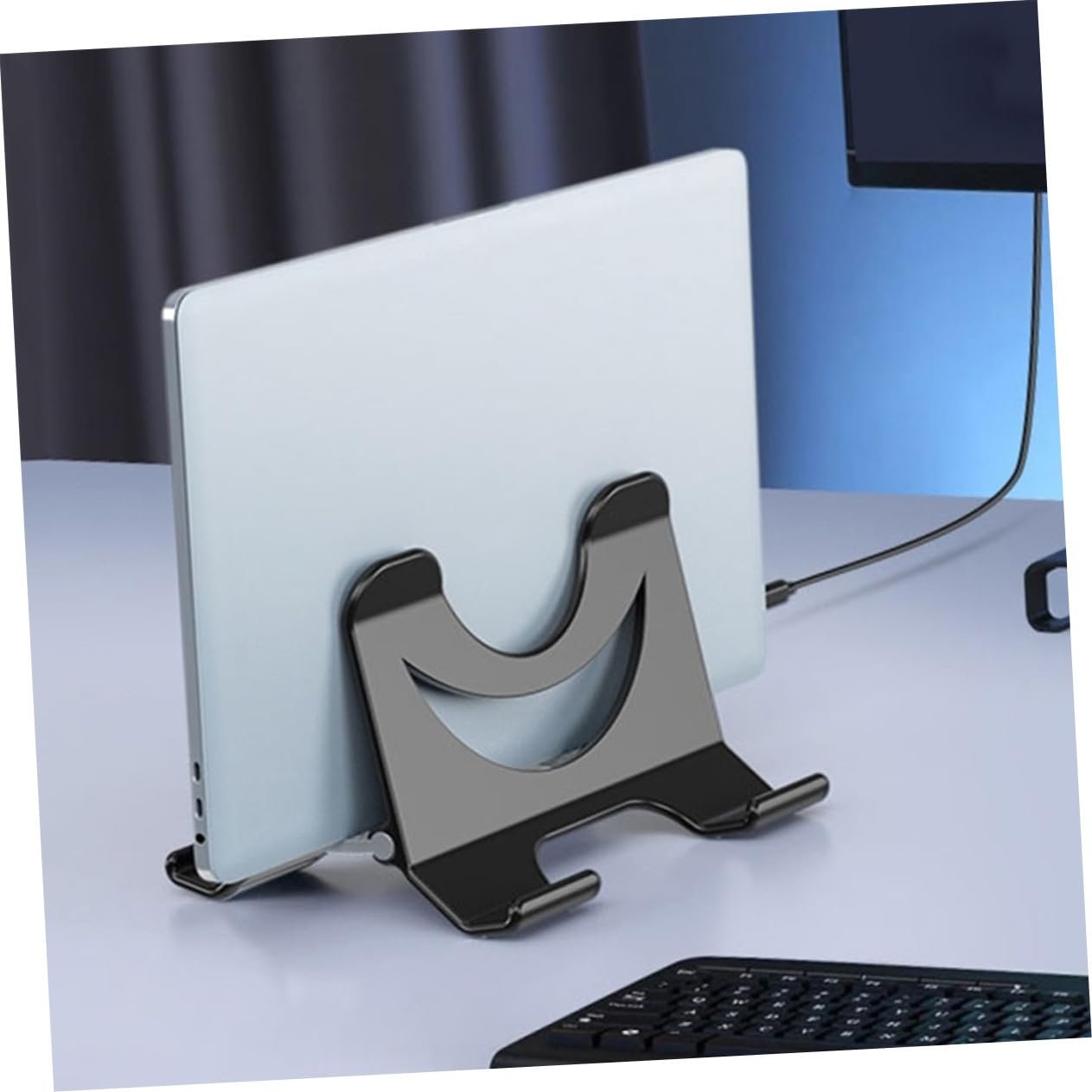 Вертикальна Підставка для Ноутбука Yardenfun з ABS та Силікону, Компактна та Стійка до Подряпин, фото №5 Вертикальна Підставка для Ноутбука Yardenfun з ABS та Силікону, Компактна та Стійка до Подряпин, фото №5