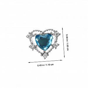 Стрази для нігтів Healeved Прикраса Серце 50 шт. Різні кольори synthetic.ua - Фото 1