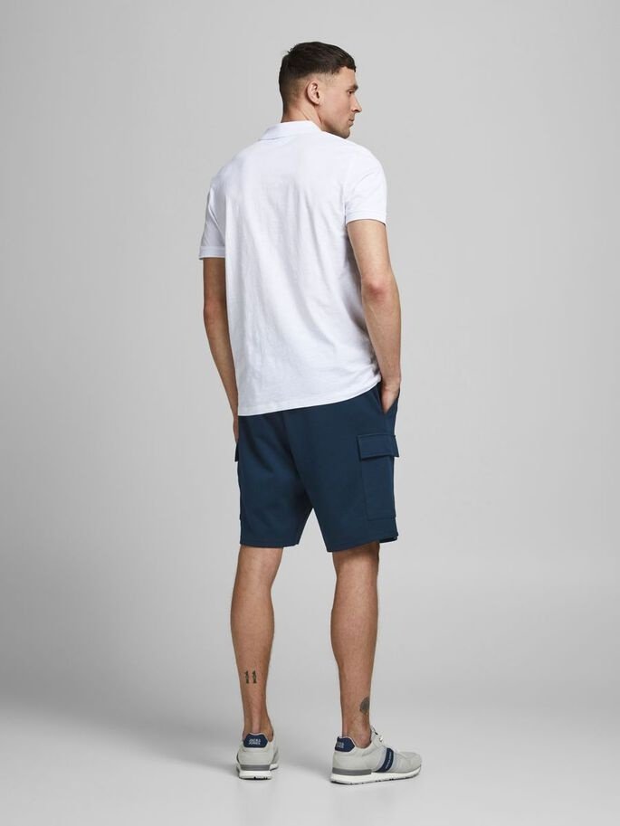 Шорти JJIAIR CARGO SWEAT SHORTS NB 12186752 Navy Blazer Jack&Jones Темно-синій M, фото №2