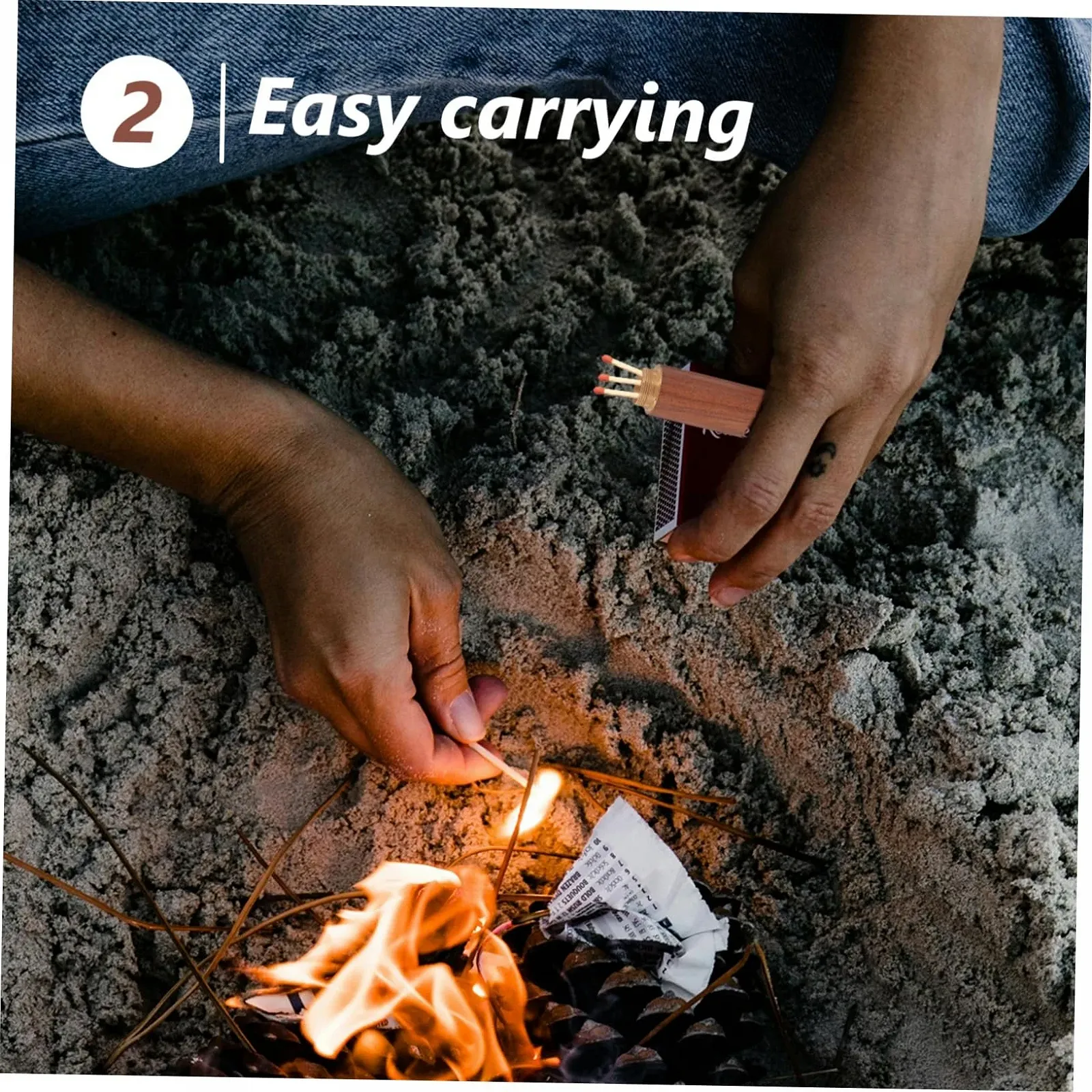 Коробок BRIGHTFUFU дерев'яний для екстрених випадків з кришкою, тримач, органайзер для ігор, маленький, фото №4