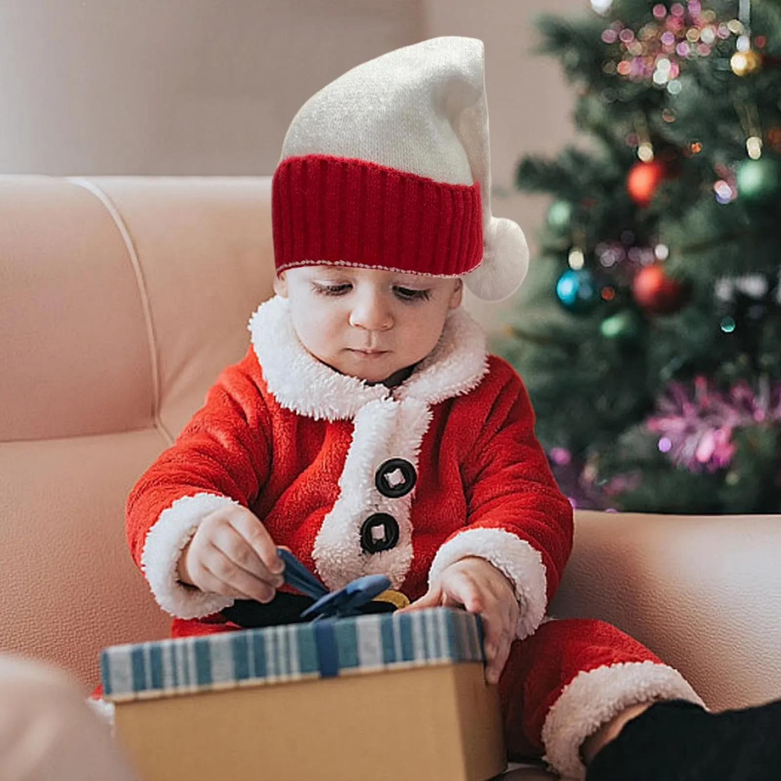 Різдвяна шапка Santa Rukjmqi для дітей, фото №6 Різдвяна шапка Santa Rukjmqi для дітей, фото №6