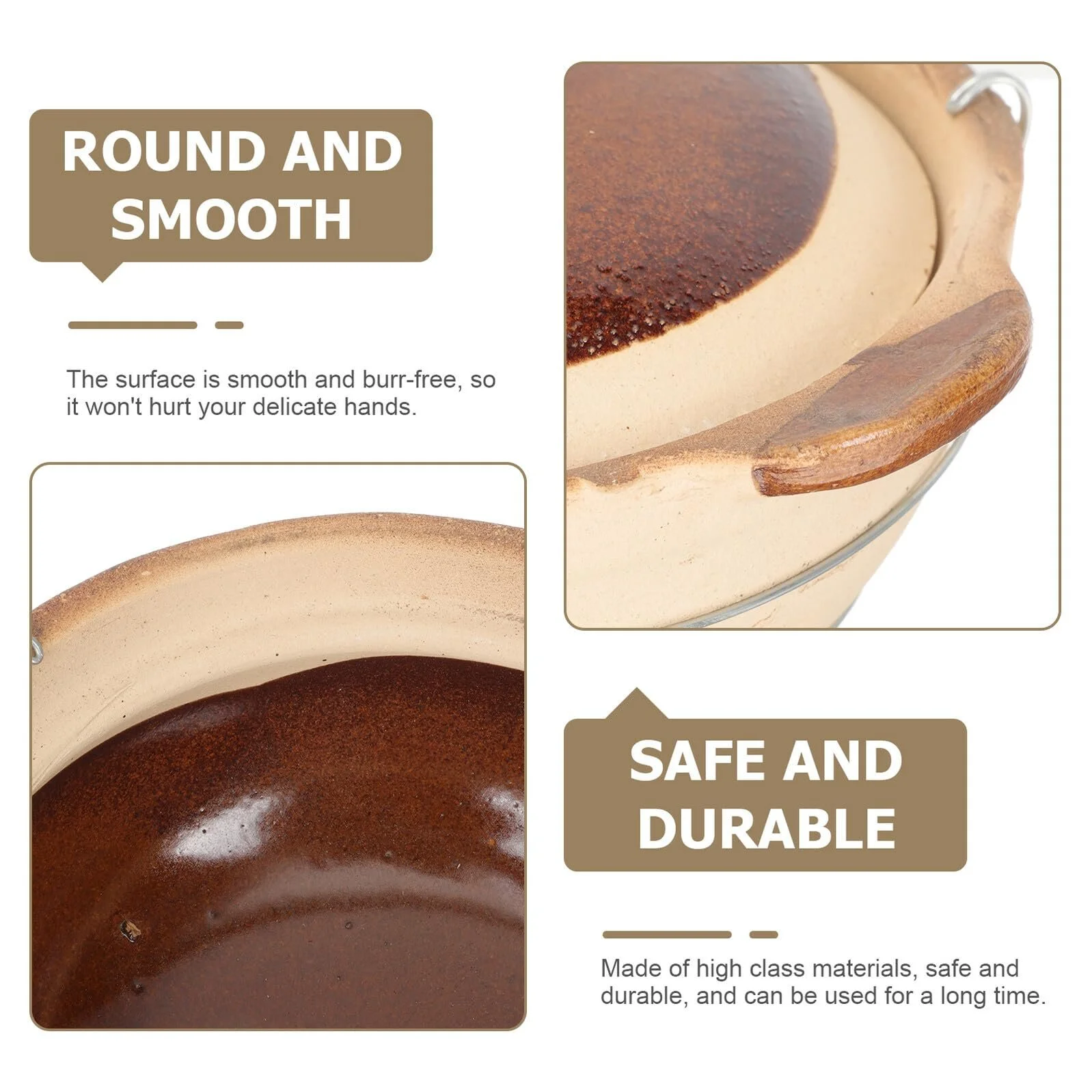 Глиняный горшок с длинной ручкой Термостойкий для тушения и варки, фото №9 Глиняный горшок с длинной ручкой Термостойкий для тушения и варки, фото №9