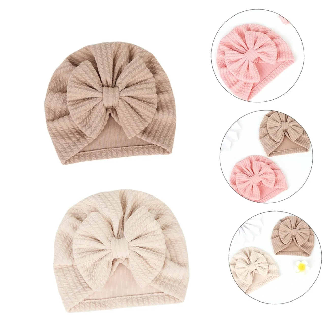 Шапка VALICLUD Еластична з бантом, фото №3