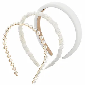 Обруч 3 шт Белый Жемчужный - Фото 1