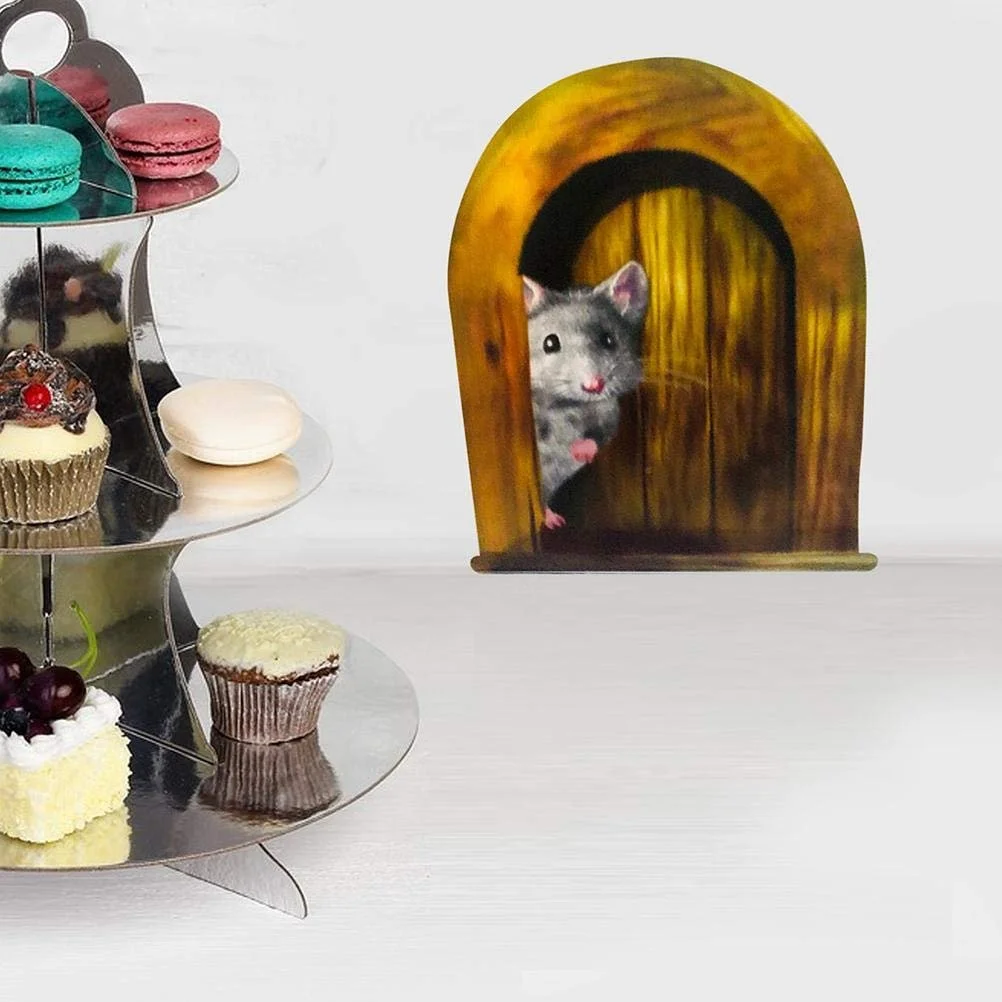 Наклейки на стіну 3D Mouse Hole 5 шт. 12 x 16,8 см, фото №5 Наклейки на стіну 3D Mouse Hole 5 шт. 12 x 16,8 см, фото №5