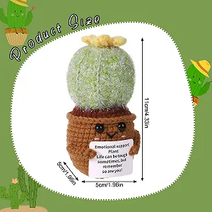 Игрушка lasuroa Handmade Positive Potato Toy 11 см Funny Mexican Fiesta Cactus с картой для поддержания духа цена на synthetic.ua - Фото 1 Игрушка lasuroa Handmade Positive Potato Toy 11 см Funny Mexican Fiesta Cactus с картой для поддержания духа synthetic.ua - Фото 1
