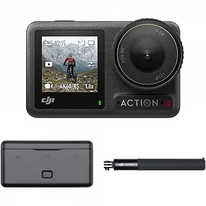 Екшн-камера DJI Osmo Action 4 Adventure Combo / 10Мп / 4К / 240fps / Wi-Fi / Bluetooth / Водонепроникна / Чорна - Фото 1