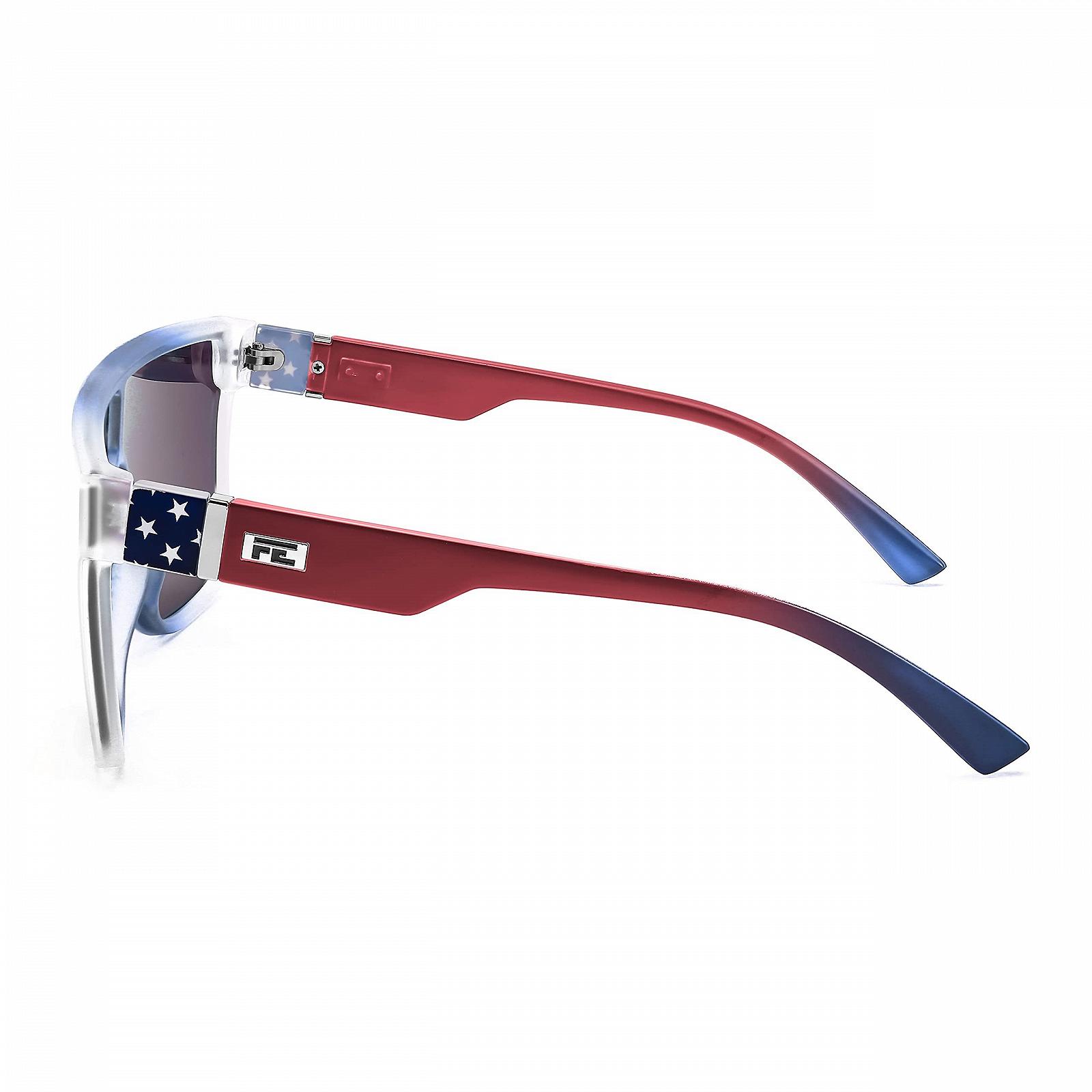 Сонцезахисні окуляри Квадратні Великі FEISEDY Унісекс Плоский Верх Дзеркальні B2996, фото №3