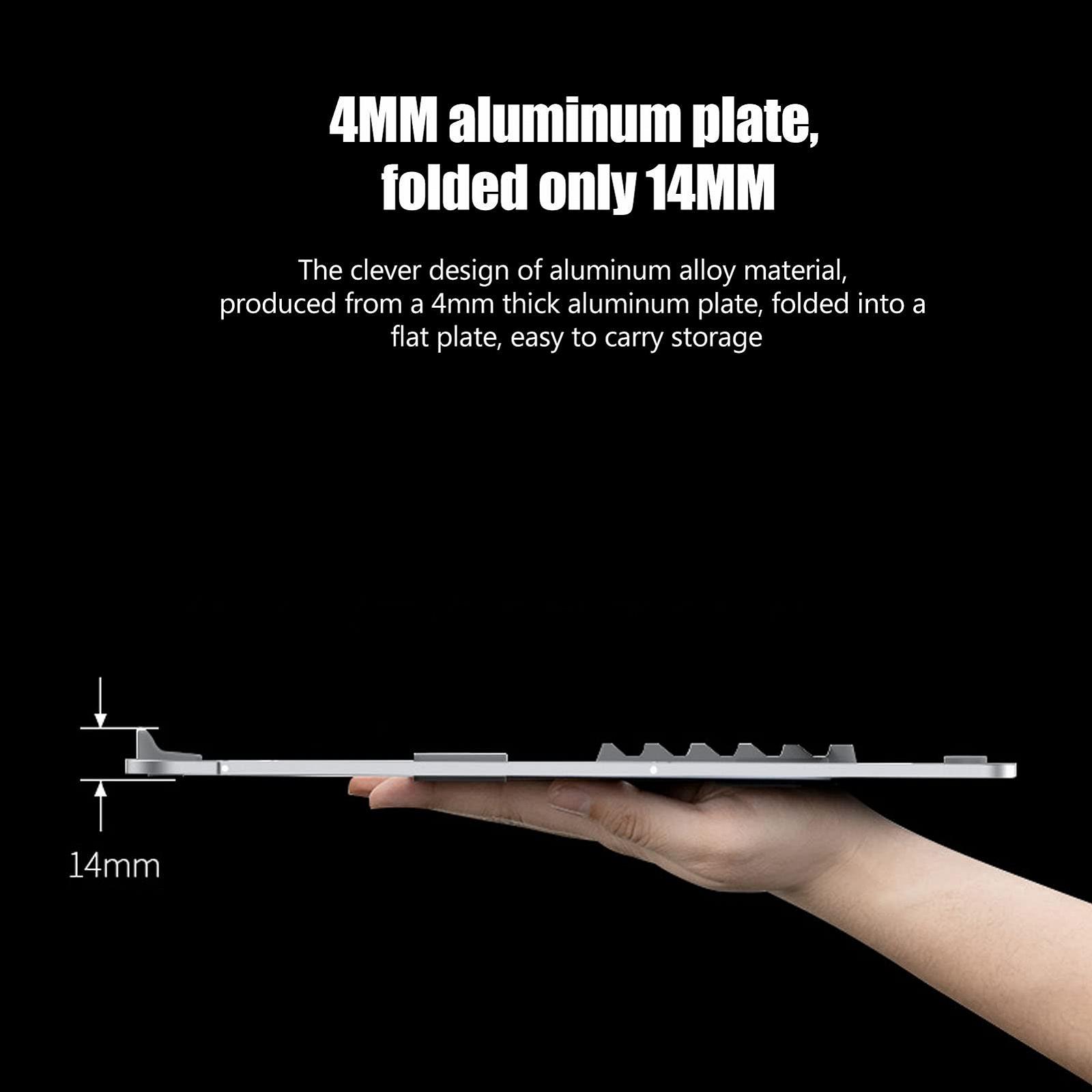 Підставка для ноутбука з порожнистим тепловідведенням, регульована складна підставка з алюмінієвого сплаву для ноутбуків 11-15,6 дюймів, фото №5 Підставка для ноутбука з порожнистим тепловідведенням, регульована складна підставка з алюмінієвого сплаву для ноутбуків 11-15,6 дюймів, фото №5