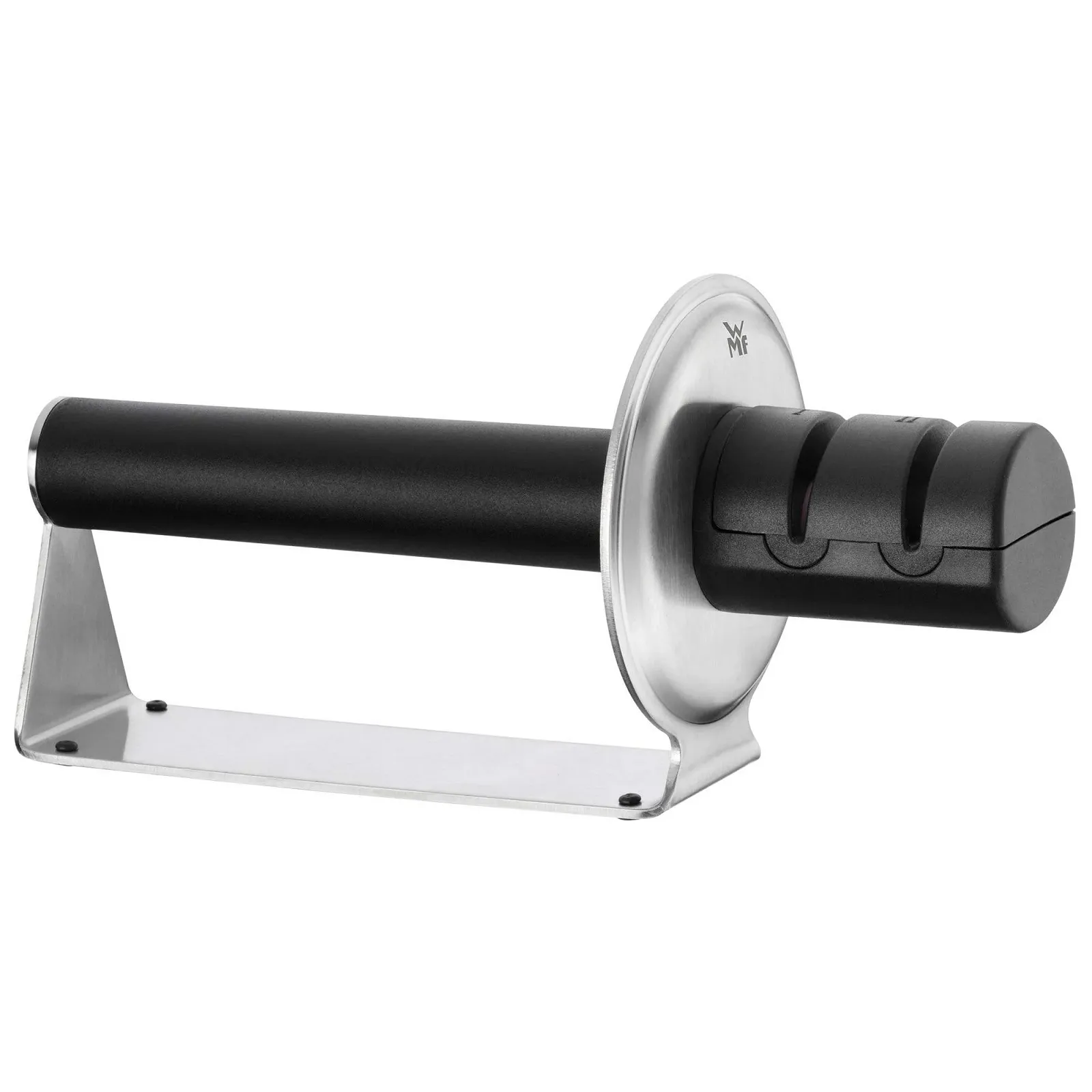 Ручна точилка для ножів WMF Gourmet 2-ступінчасте з керамічними дисками чорне, фото №5