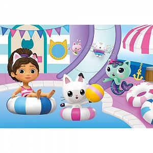 Пазлы Trefl Gabby's Dollhouse Gabby in the Swimming Pool 60 элементов synthetic.ua - Фото 1