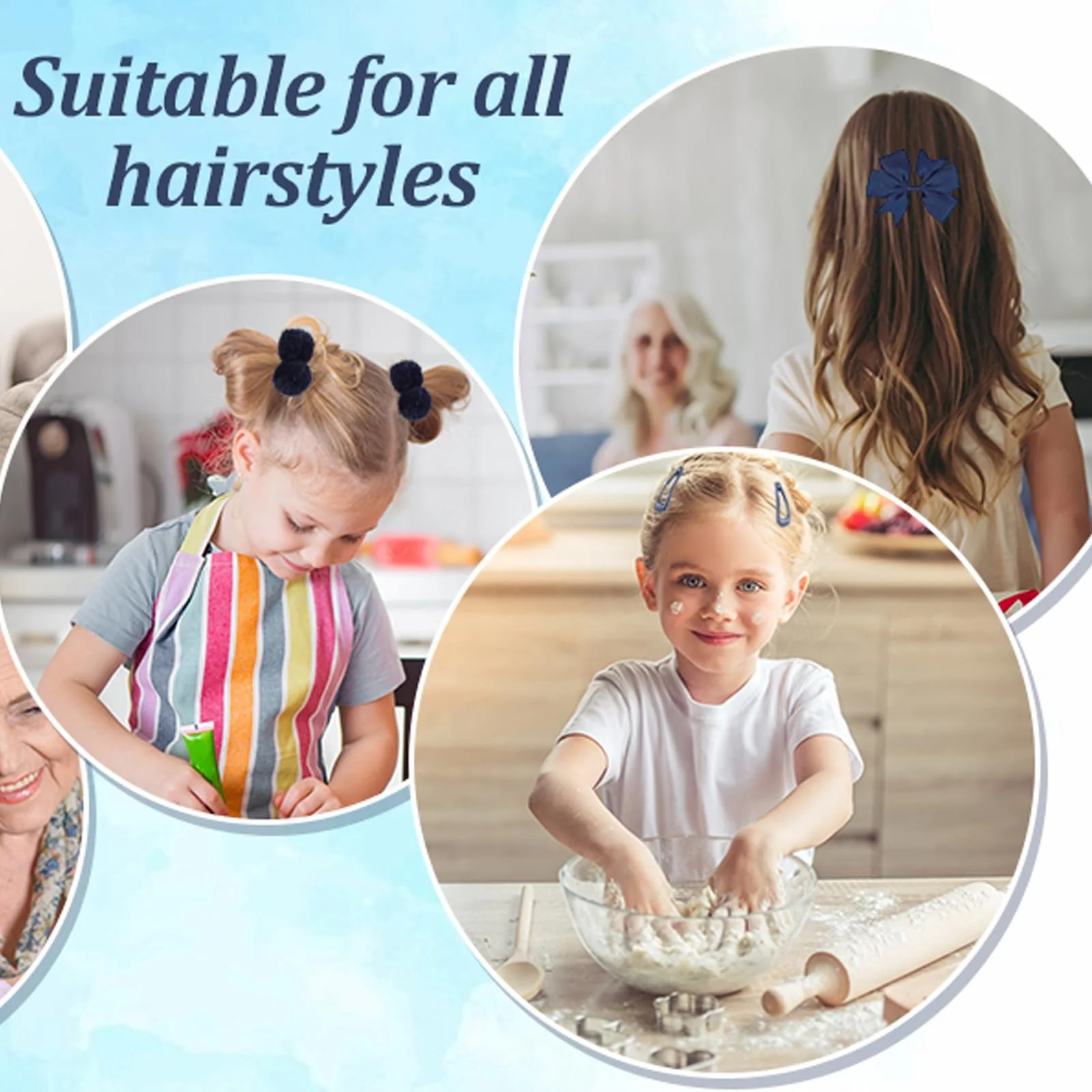 Аксесуари для волосся для дівчаток Синій, фото №5