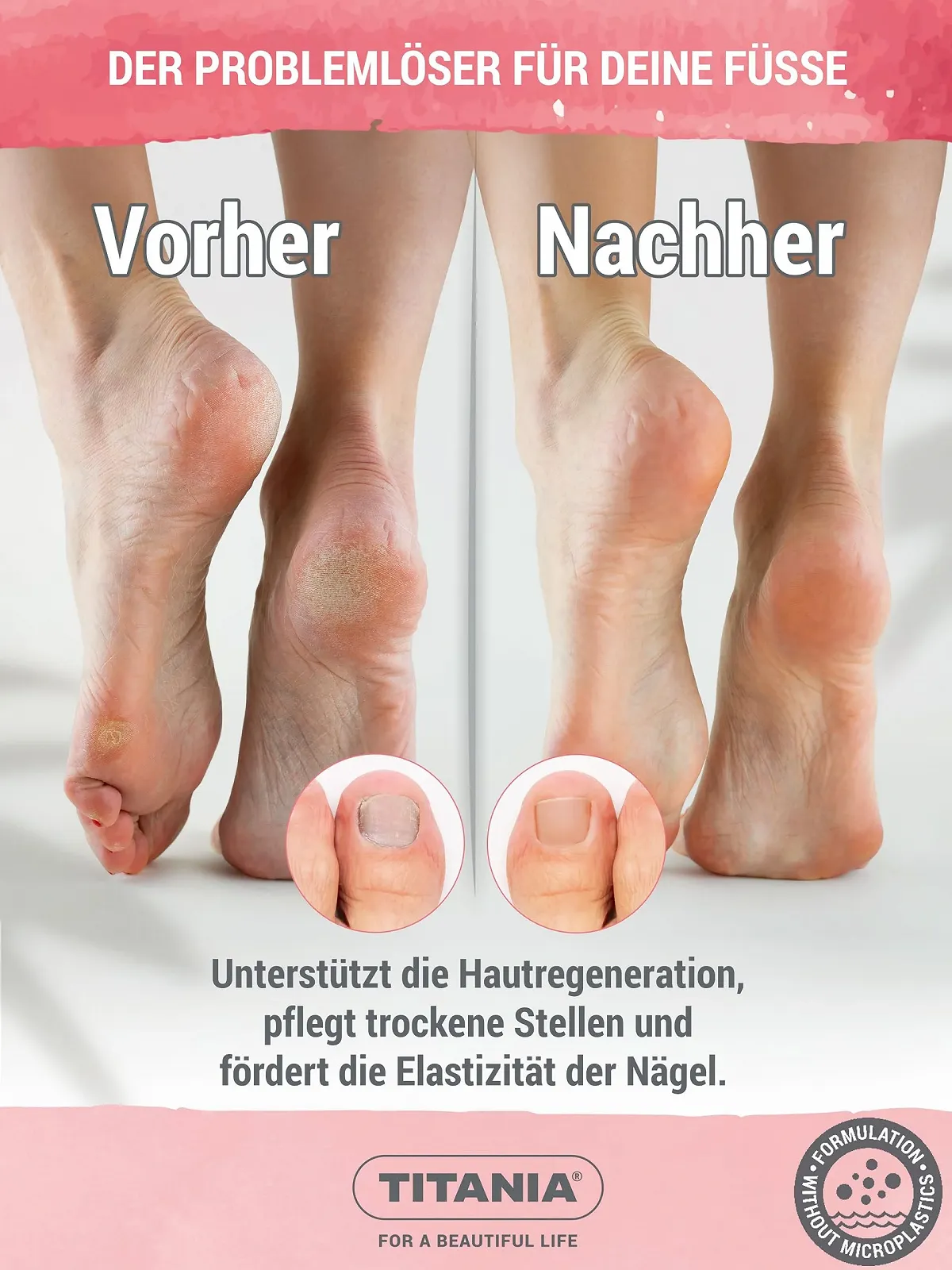 Бальзам для ног и ногтей TITANIA 100 мл С маслом ши авокадо и биотином веганский натуральный, фото №4