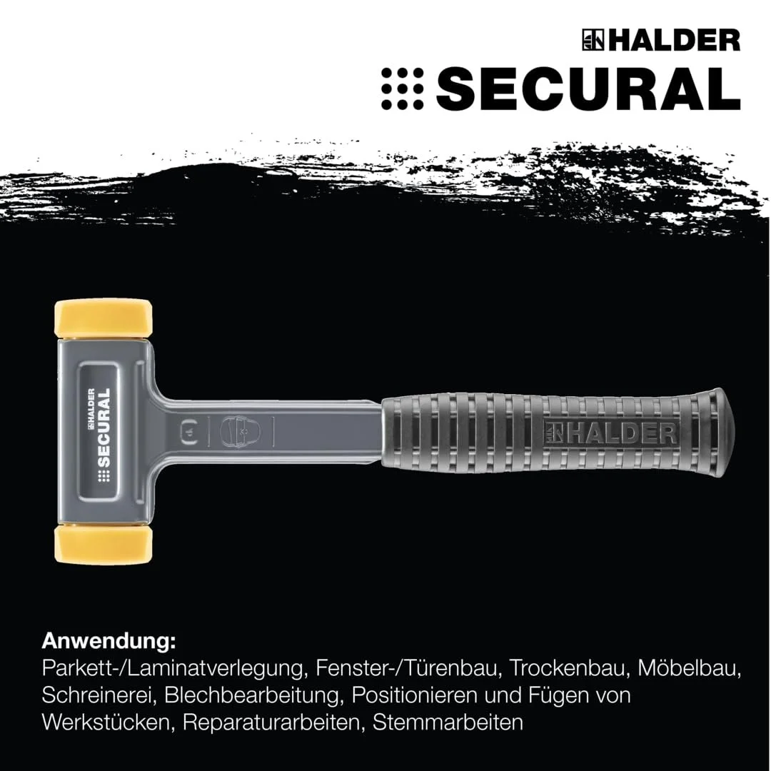 Киянка з м'яким бойком Halder EH "Secural" 3380 3380040 30 x 40 мм багатоколірний, фото №5