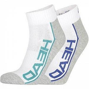 Шкарпетки Head PERFORMANCE QUARTER 2P Білий, Сірий, Мультиколір 39-42 synthetic.ua - Фото 1