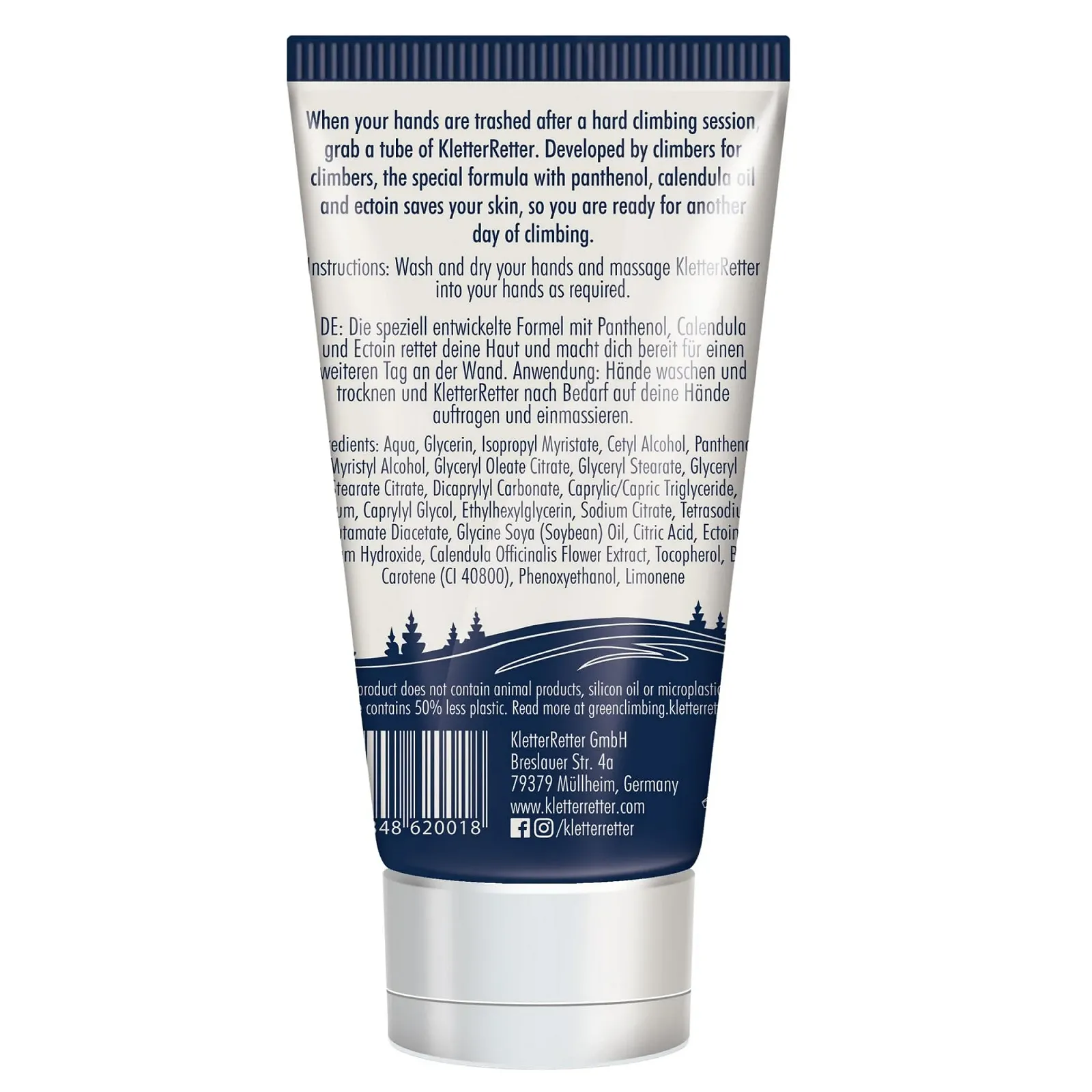 Крем для рук Climbing Rescue 75 мл - з пантенолом, календулою та вітаміном А, фото №2