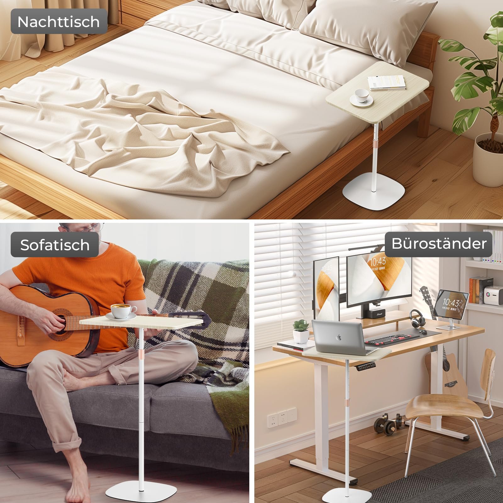 Підставка для ноутбука портативна, регульована по висоті, білий, фото №7