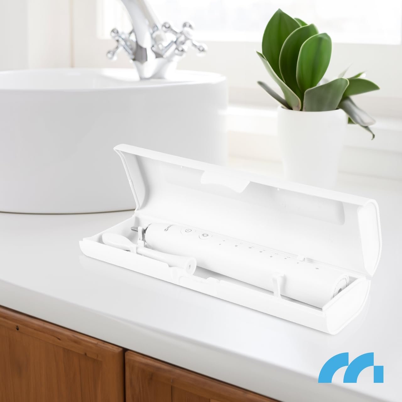 Електрична зубна щітка MalTec Sonic водонепроникна, 6 програм Біла, фото №9